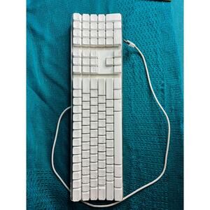 apple keyboard M9034LL/A white clear wired USB